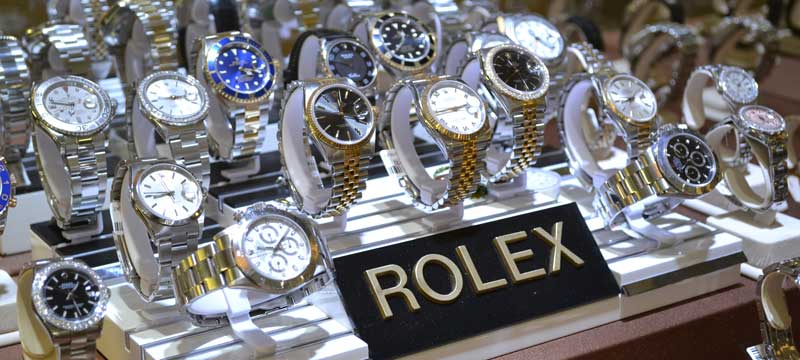 Vetrina di Rolex. Fonte: Recensioni Orologi