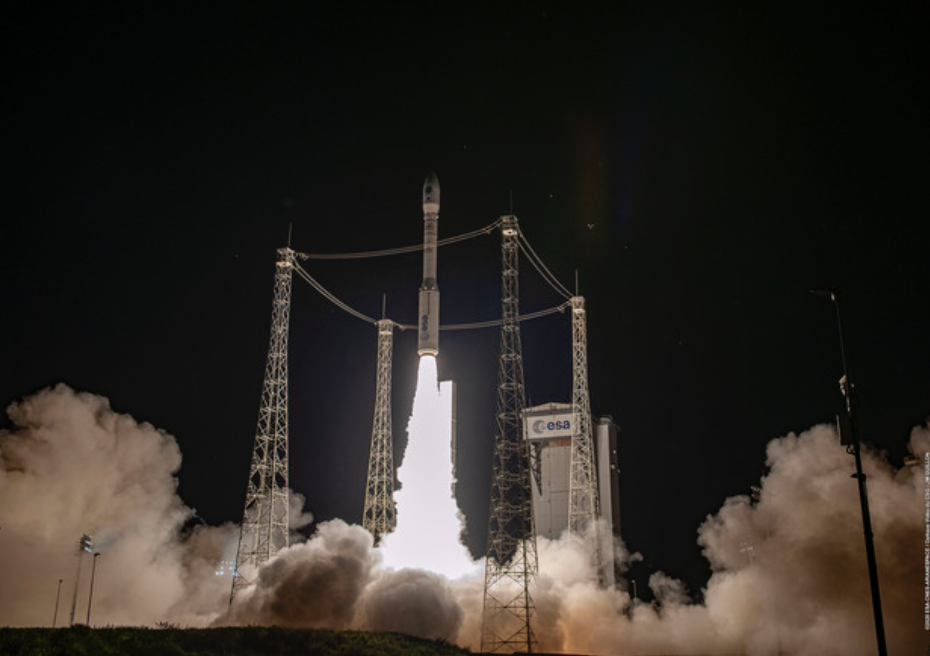 Il decollo di Vega. Credits: ESA