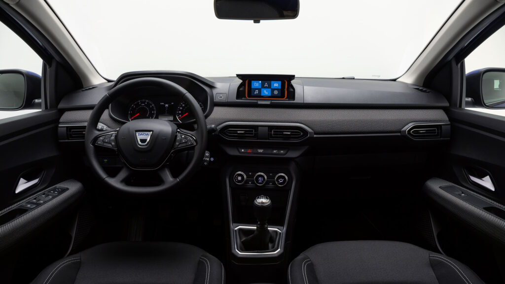 Interni nuova Dacia Sandero 2021