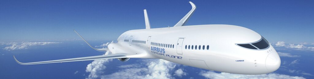 Esempio di un design di velivolo con sistema propulsivo alternativoCredits: Airbus