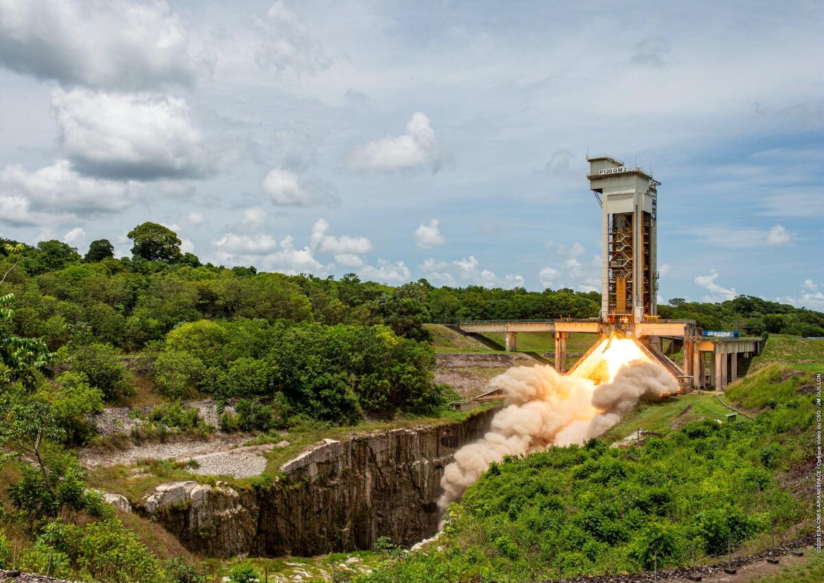 Il motore P120C per Ariane 6: l'ESA conferma il successo del test statico - PABLO PIRON