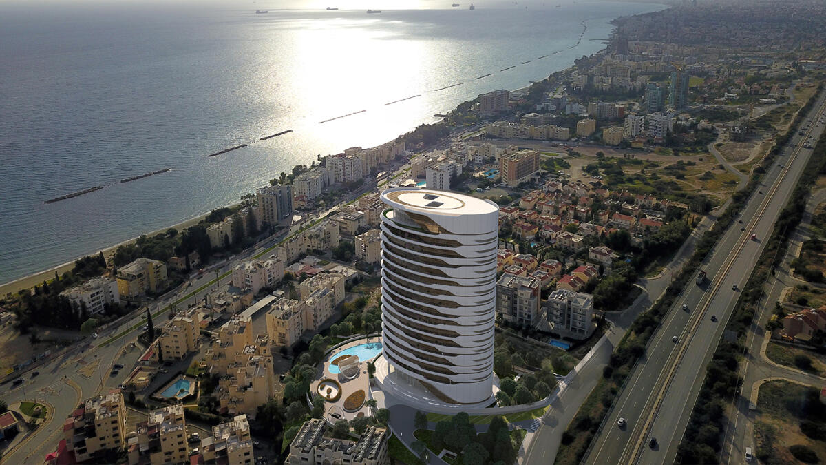Sixty6 Tower, la torre residenziale di Pininfarina a Cipro - Sixty6 Tower by Pininfarina. PH: pininfarina.it