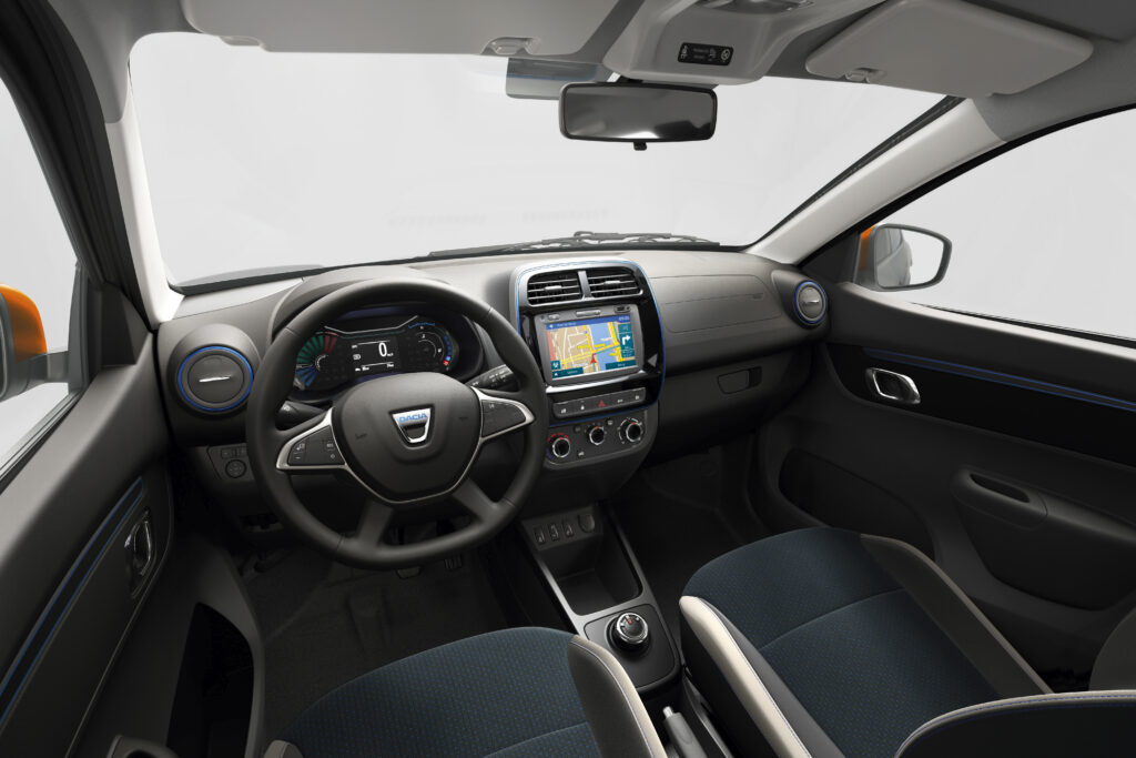 La plancia della Nuova Dacia Spring Electric