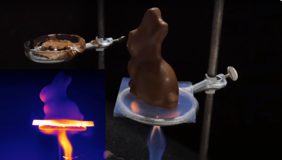 Isolamento termico di un coniglio di cioccolato tramite aerogel, fonte: <iframe src=