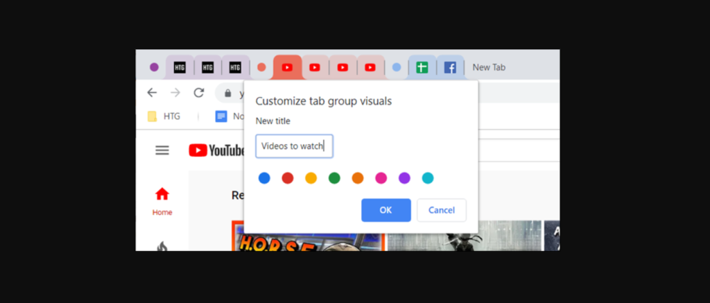 La funzione di raggruppamento delle tab su Chrome. Credits: How-to-Geek