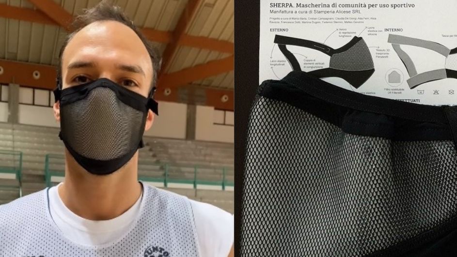 Sport in sicurezza con la mascherina anti-Covid: è Umana Reyer a testarla
