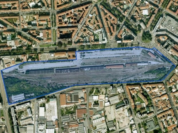 L'area che verrà riqualificata. Ph: repubblica.it