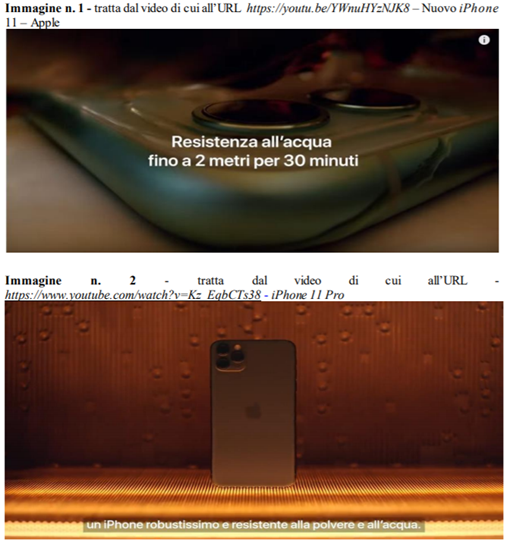 iPhone acqua Apple multata