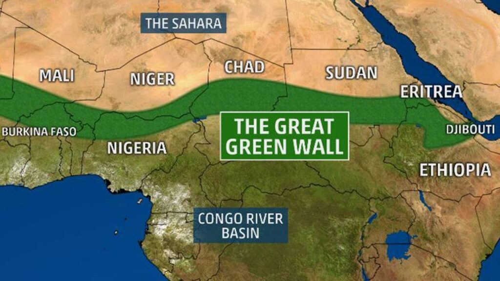 Linea della Grande Muraglia Verde in Africa. PH: lettoquotidiano.it