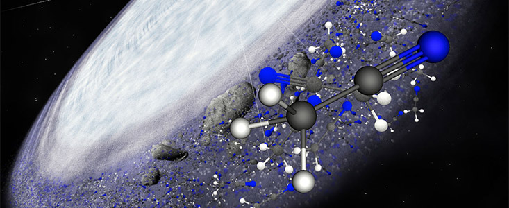 ALMA per la rilevazione di molecole organiche complesse. Credits: ESO.
