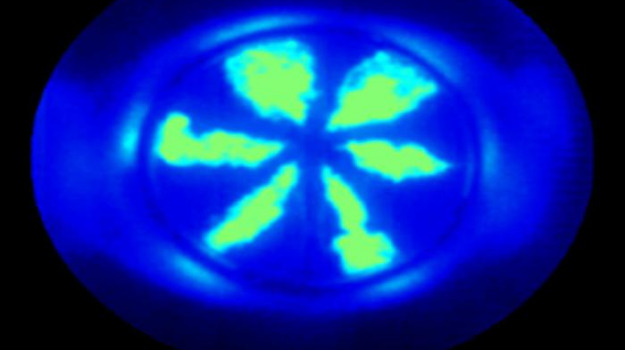 Distribuzione gas in camera di combustione.