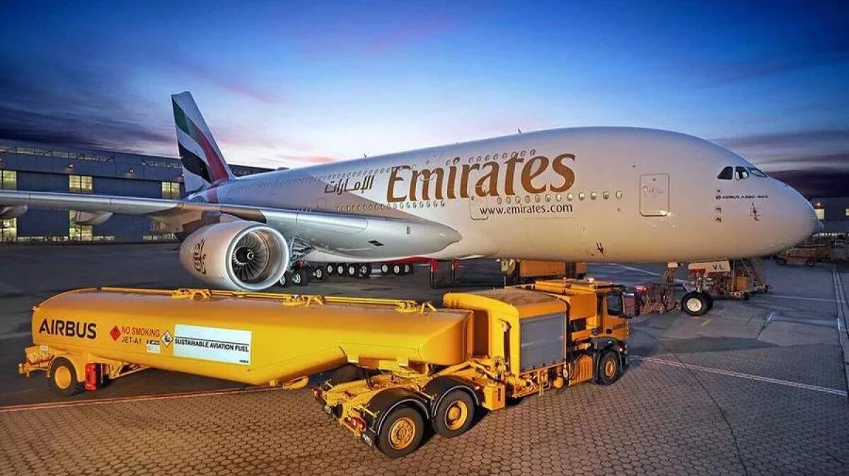 SAF: Emirates fa volare l'A380 grazie all’olio da cucina. - fr.hespress.com
