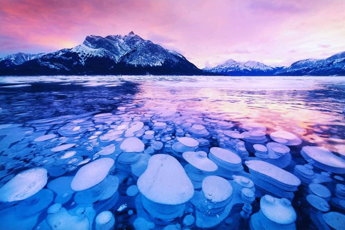 Metano ghiacciato: il fenomeno naturale del lago Abraham - freshdaily.ca