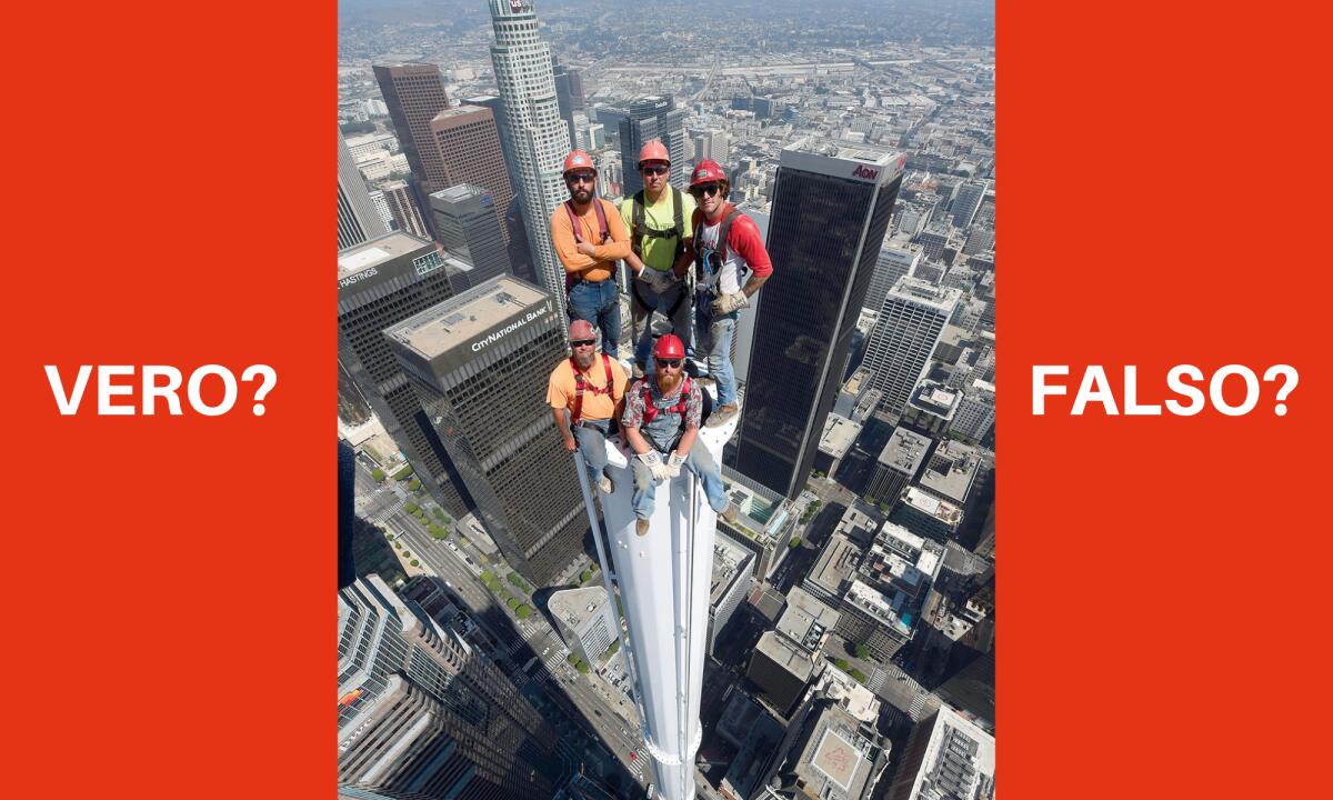 Perché la foto dei lavoratori a 335 metri di altezza è vera - 