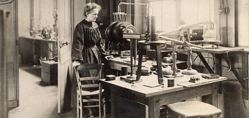 Marie Curie al lavoro Photo by: