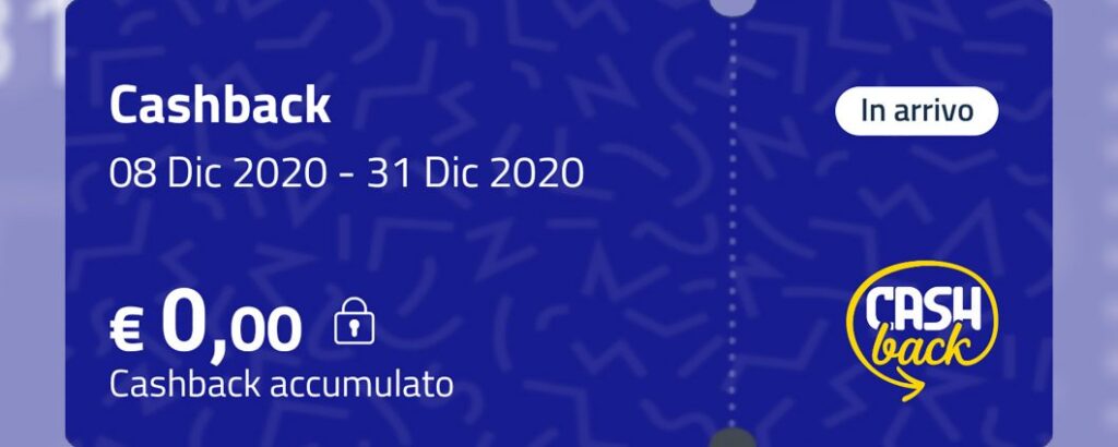 Il servizio cashback offerto da IO. Credits: punto-informatico