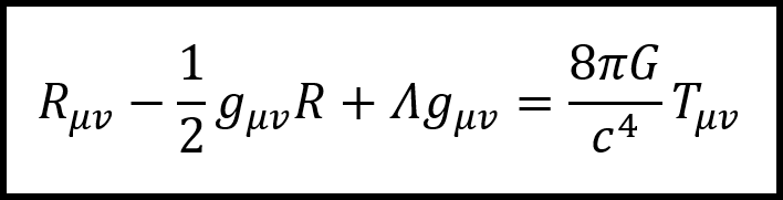 Equazione di campo di Einstein.
