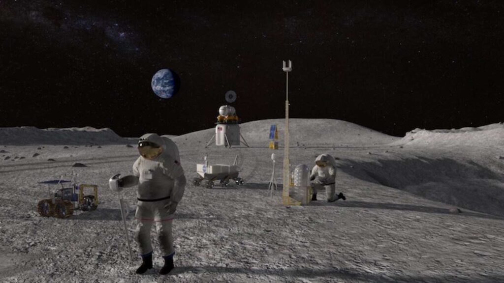 La Nasa sulla Luna. Fonte: aliveuniverse.today