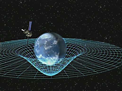 Illustrazione di Gravity Probe B in orbita bassa. Crediti: NASA.