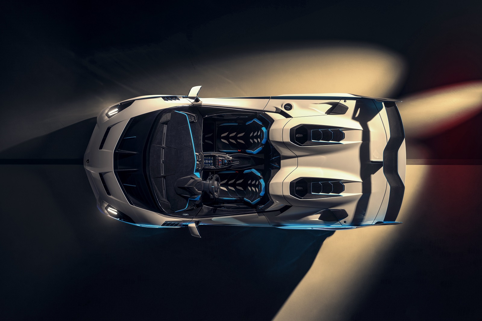 Vista dall'alto della Lamborghini SC20
