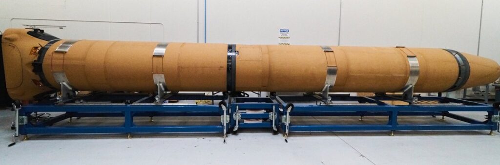 Il rivestimento termico in sughero di un lanciatore sviluppato da Vector Launch. Credits: Vector Launch.
