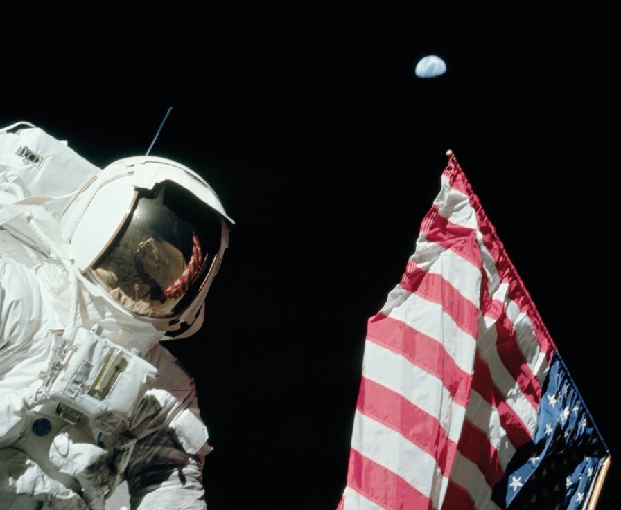 Apollo 17, allunaggio. Photo by: Cycap.org