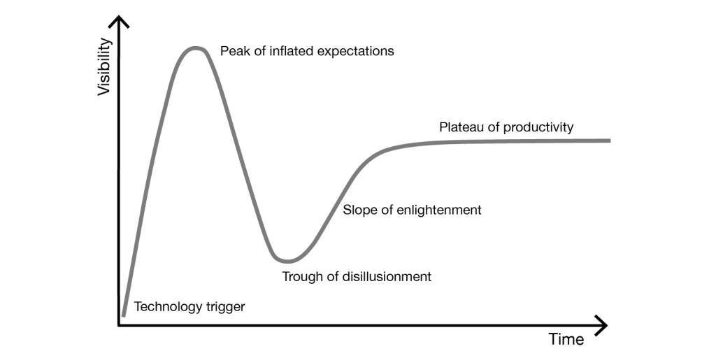 Ciclo di Hype, Gartner. Ph: parametricmonkey.com