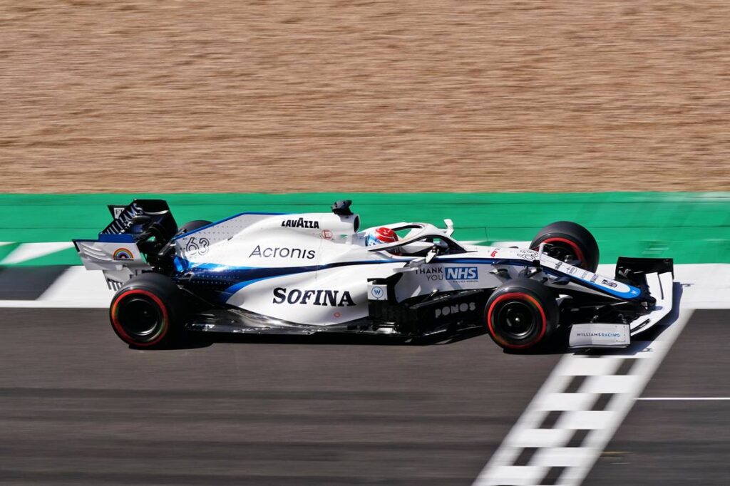George Russell in azione con la Williams Mercedes FW43 a Silverstone 2020Credits: FormulaSpy