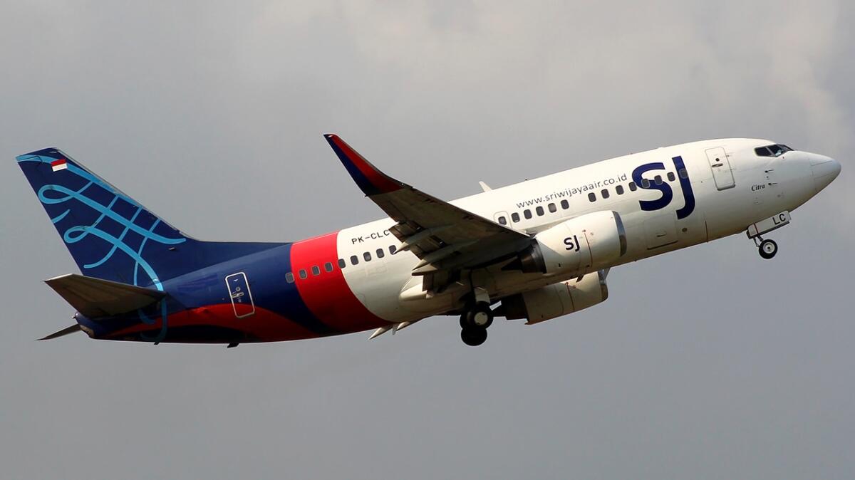 Precipitato aereo della Sriwijaya Air nel mar Giava in Indonesia - Velivolo Sriwijaya Air. Crediti: Flight Radar 24