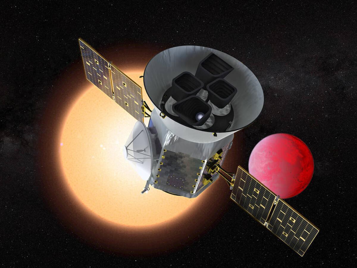 TOI 700 d, il pianeta gemello della Terra a 100 anni luce di distanza - Tess artistic illustration, TOI 700 d mission. Crediti: NASA.