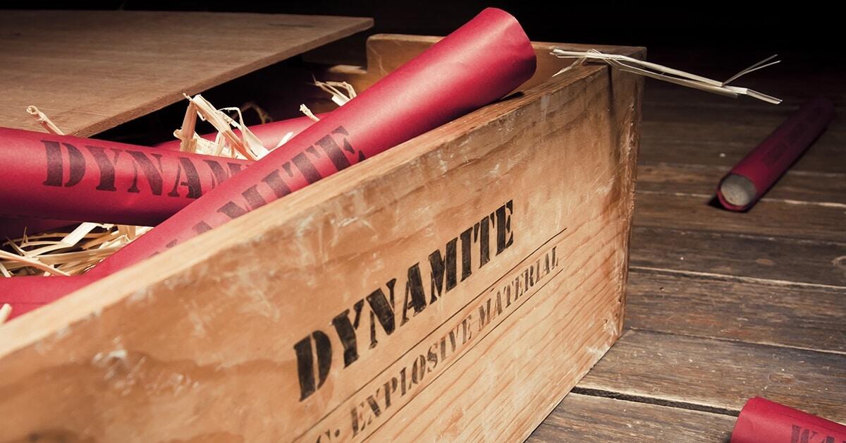 Le dirompenti (e casuali) scoperte di nitroglicerina e dinamite - Dinamite
