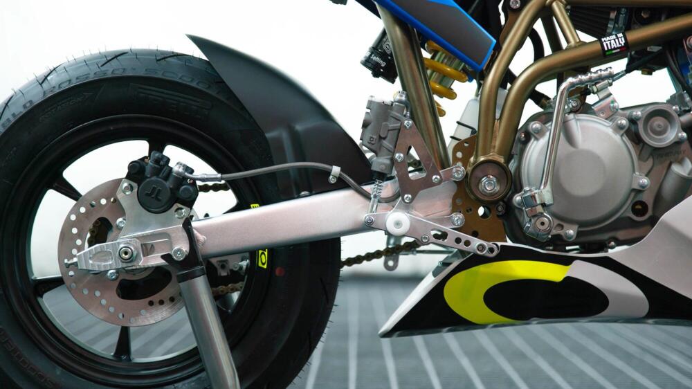 Nuova Ohvale GP-2 2021 l dettaglio freno posteriore