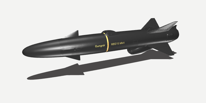 Gungnir, visualizzazione. Credits: Saab