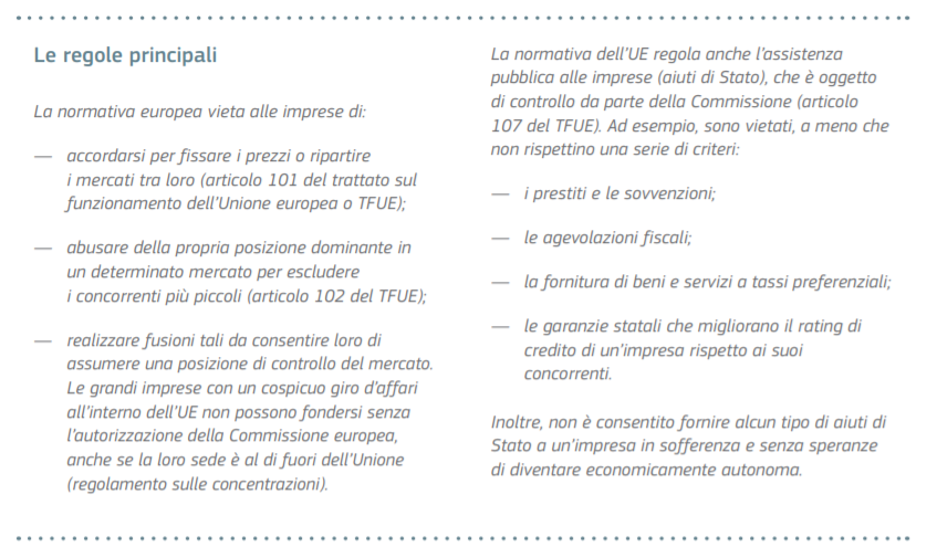 Dal documento "Concorrenza - Commissione Europea"
