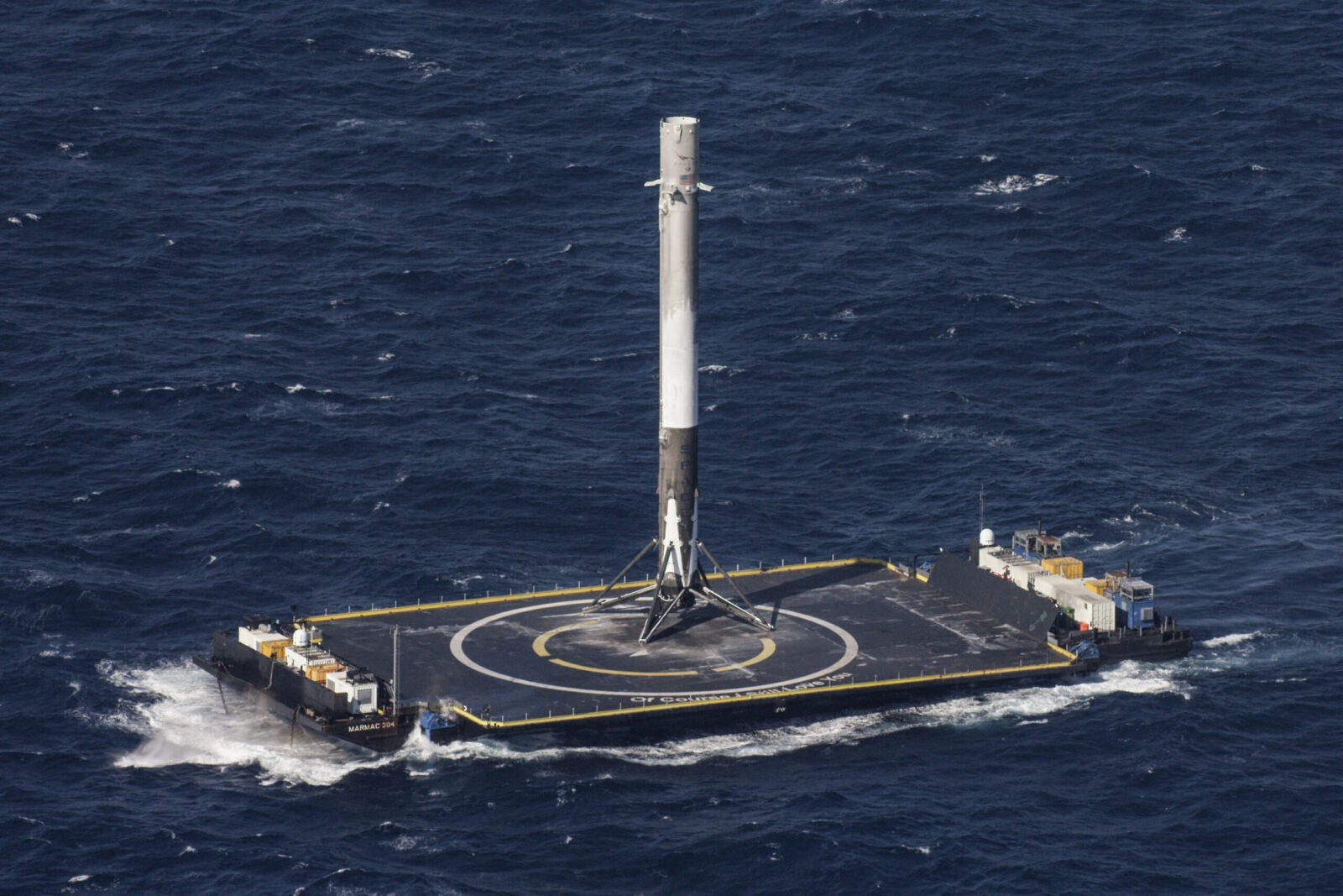 Piattaforma “Of Course I Still Love You”. Crediti: SpaceX.