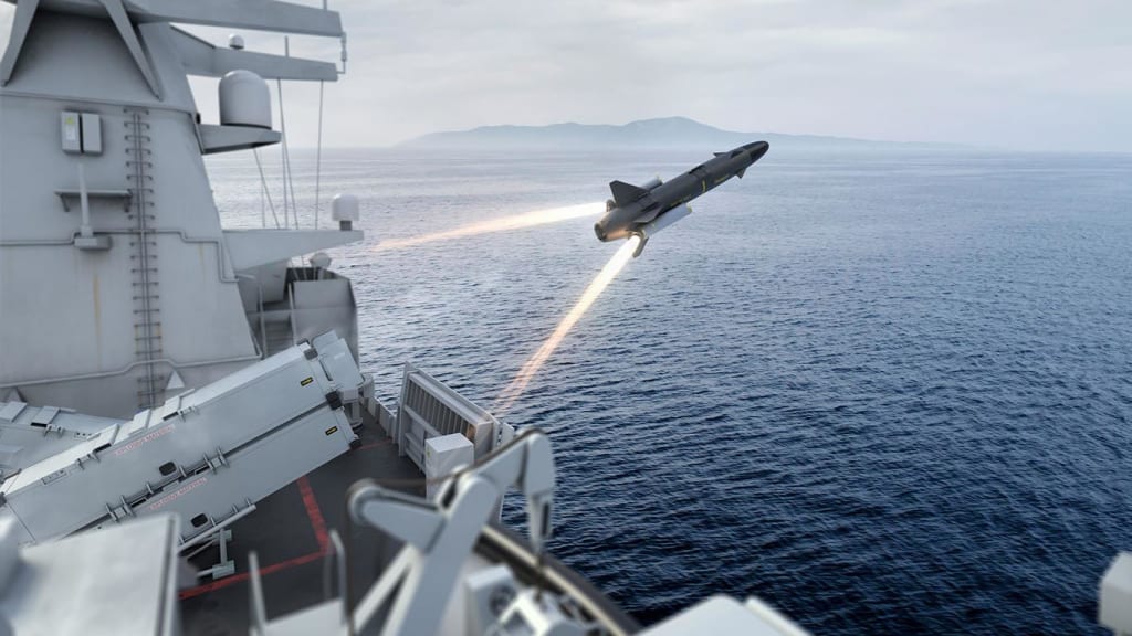 Lancio dal deck di una nave militare. Credits: Saab