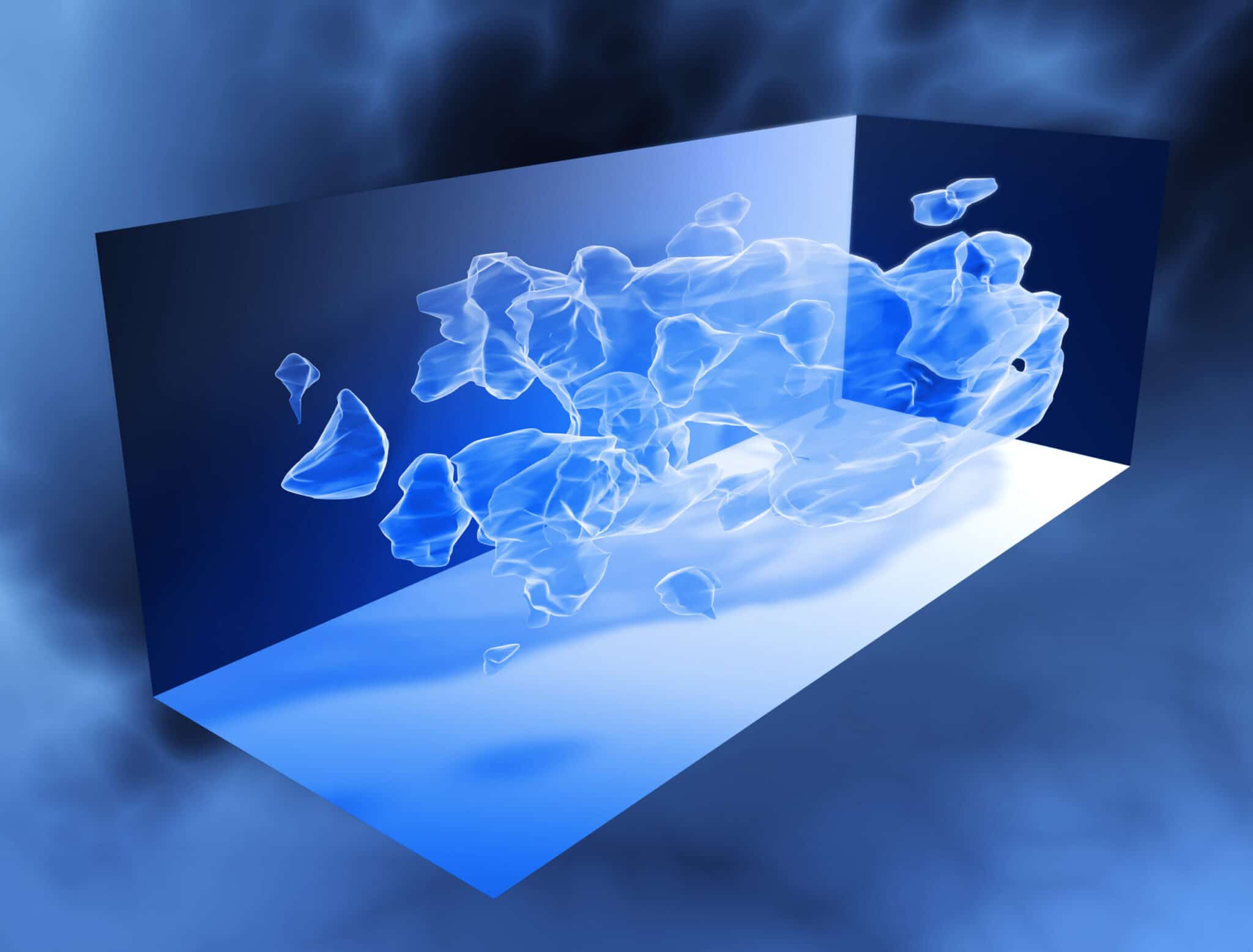 Mappa 3D della materia oscura. Photo by: Ansa