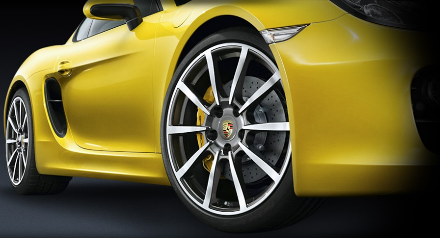 PH: Brembo SGL Carbon Ceramic Brakes, Porsche Cayman equipaggiata con freni carboceramici.