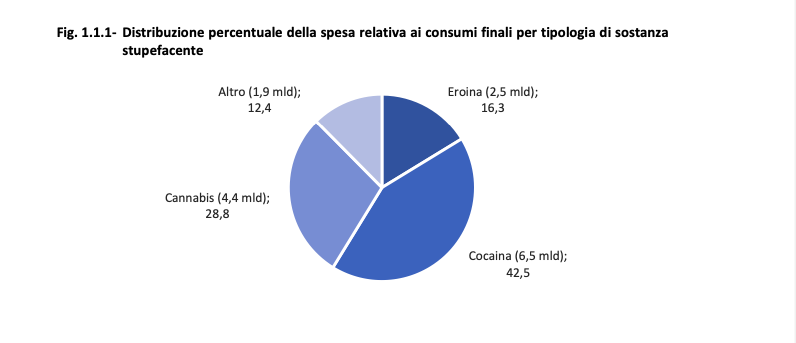 Fonte: RELAZIONE ANNUALE AL PARLAMENTO SUL FENOMENO DELLE TOSSICODIPENDENZE IN ITALIA ANNO 2019 (DATI 2018)