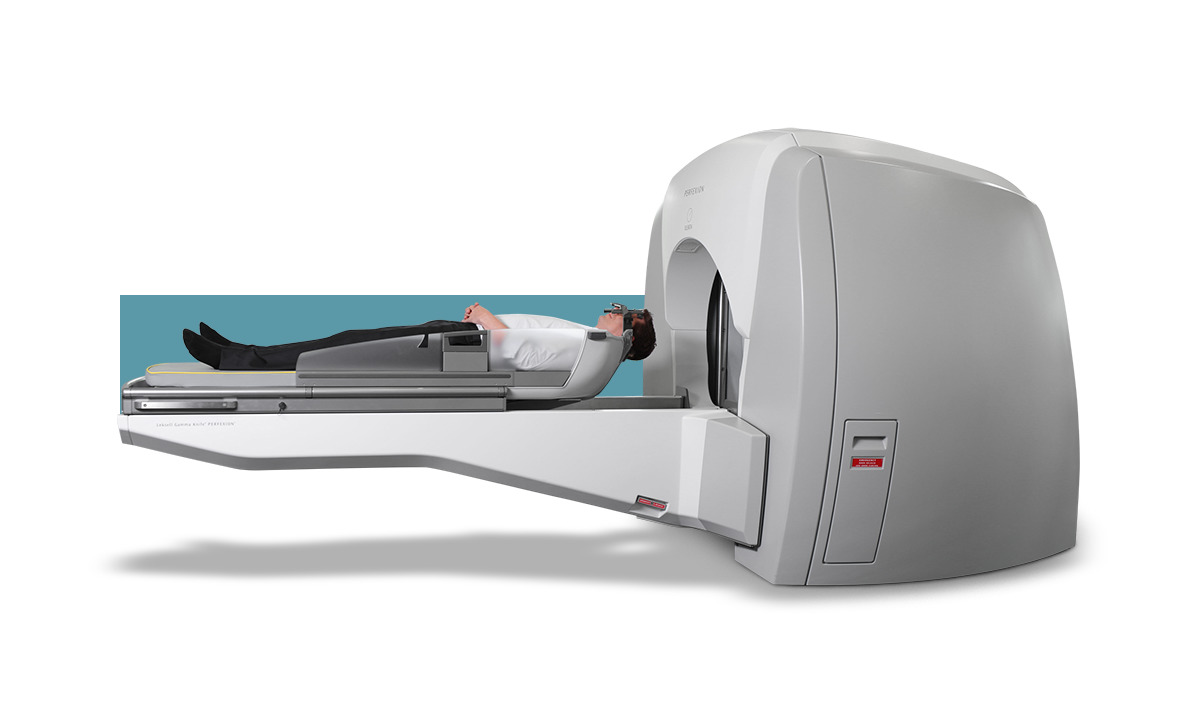 Gamma Knife di Elekta, società di tecnologia medica creatrice delle macchine per radioterapia in ambito oncologico.