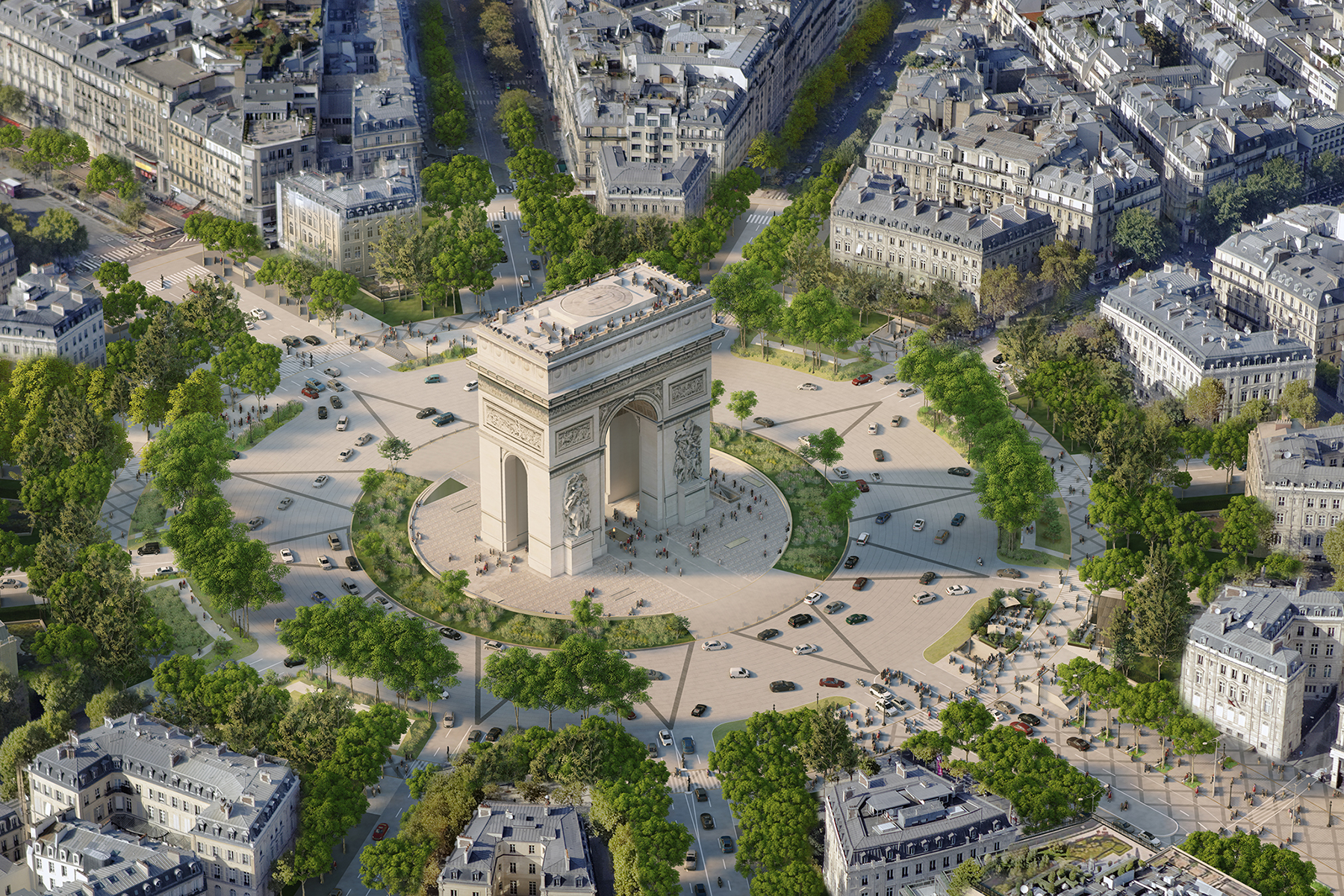 Arco di Trionfo con il restyling. PH: viaggi.corriere.it