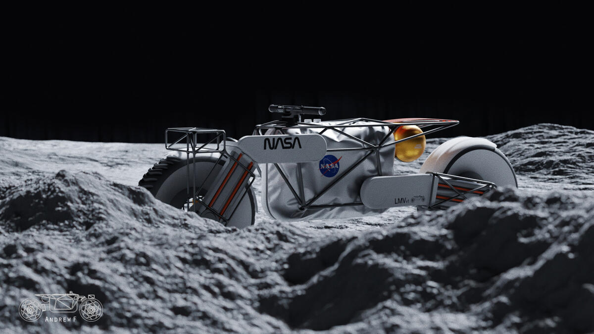 Moto Tardigrade per la Luna: la Nasa affronta i crateri con le due ruote - Luna, Tardigrade, moto, esplorazione, Nasa Credits: Hookie