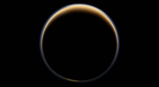 Osservazione fatta dalla sonda Cassini su Titano. Crediti: NASA/JPL Caltech
