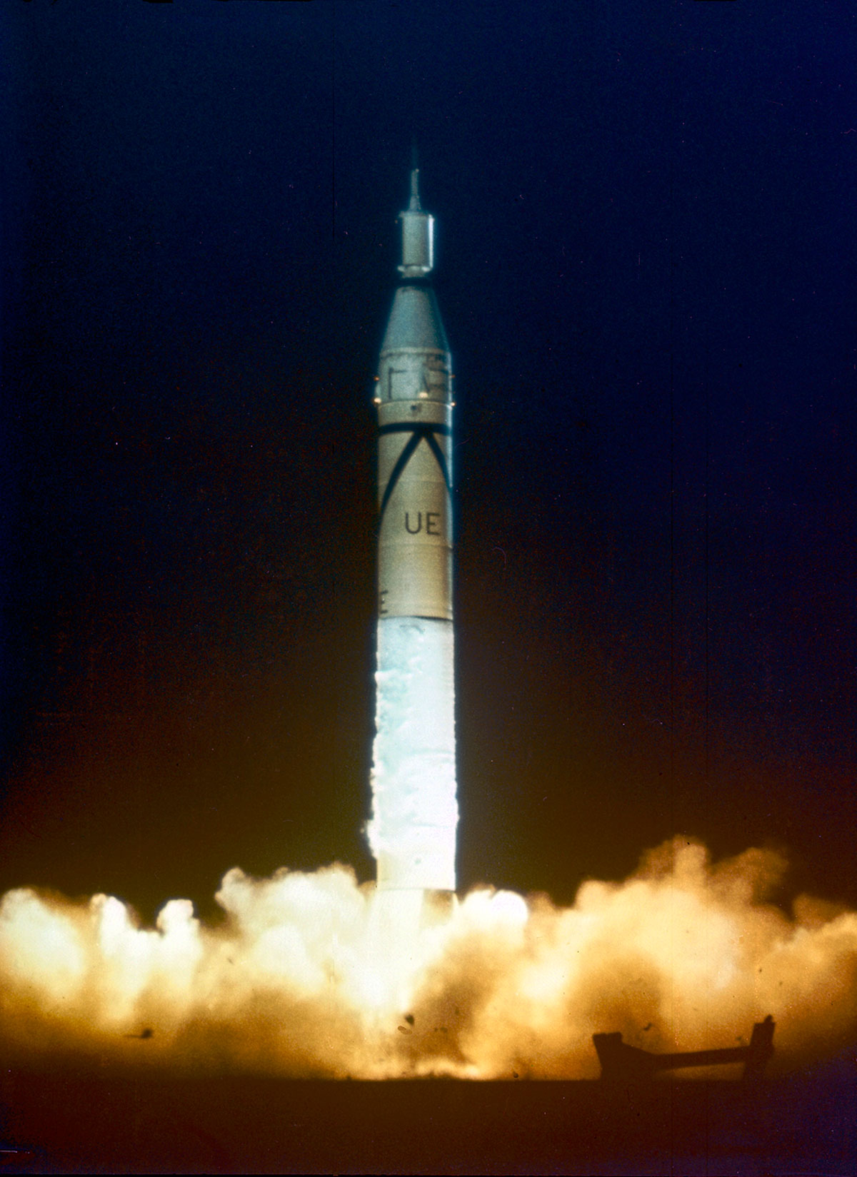 Il decollo del razzo Juno I da Cape Canaveral, alle 22:48 del 31 gennaio 1958. Credits: NASA