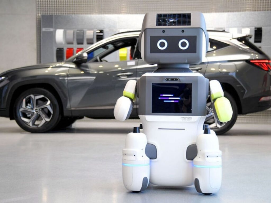 DAL-e è stato concepito con un aspetto amichevole in modo da rendere il più confortevole possibile l’esperienza dei clienti Hyundai. Credits: DealerLink