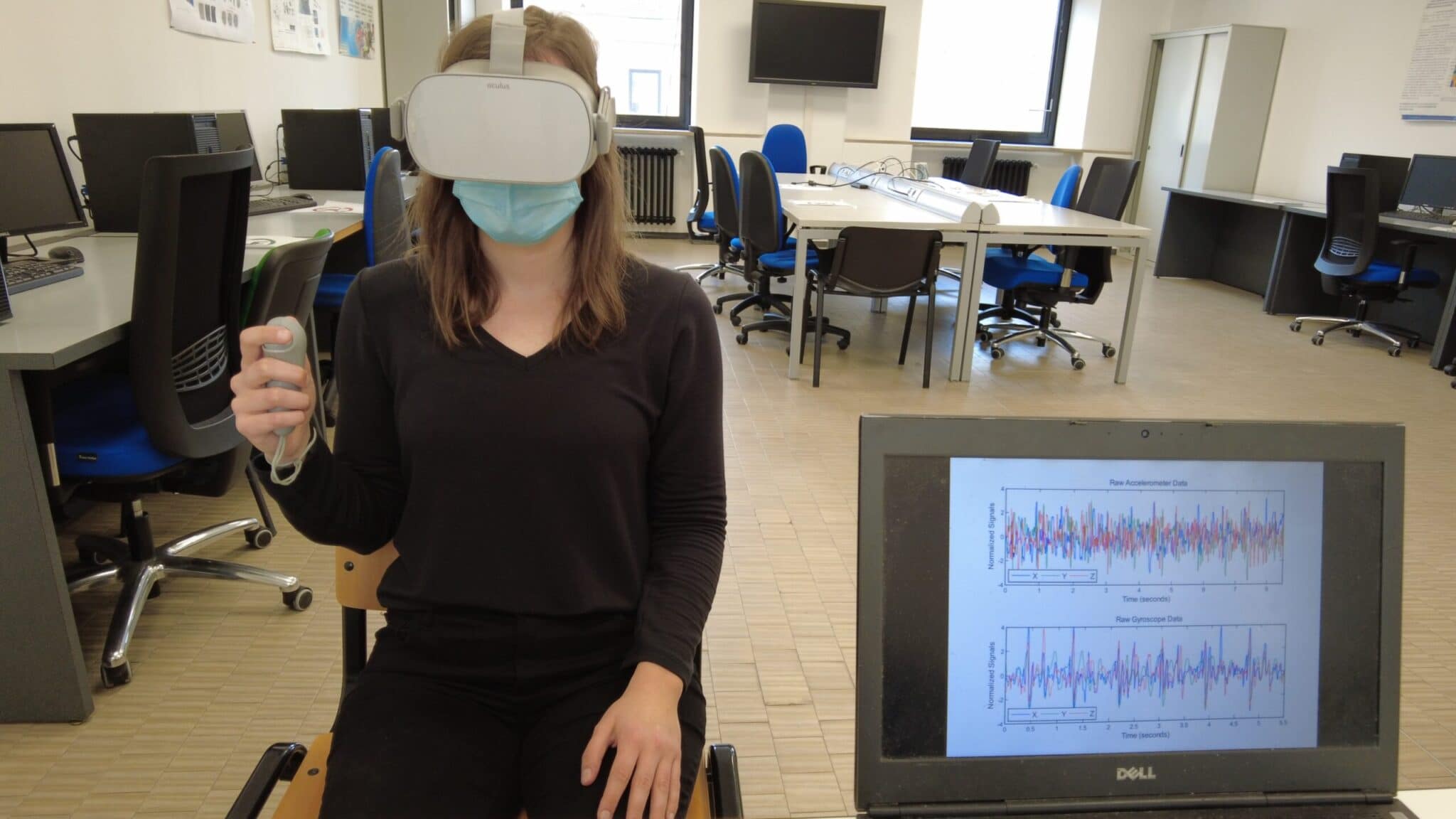 Misurazione di frequenza cardiaca mediante giroscopi e accelerometri. Credits: InnovaBiomed