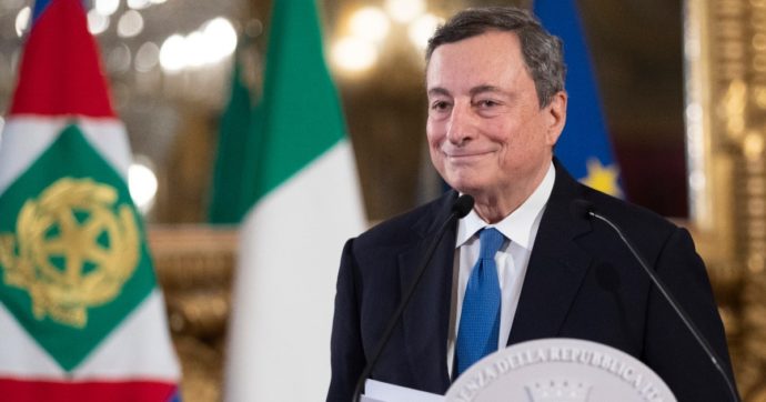 Il neo-premier Mario Draghi.