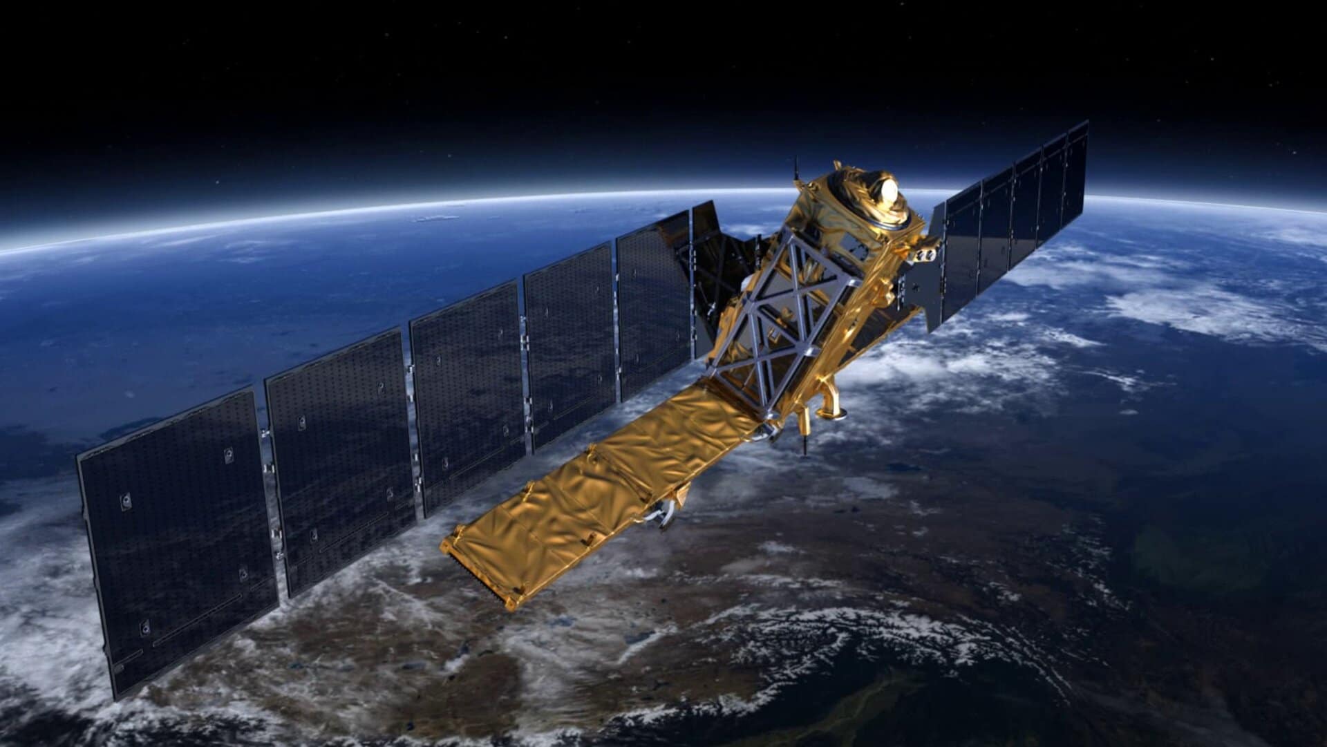 Satellite Sentinel-1 dell'Agenzia Spaziale Europea. La sentinella-1 fornisce misurazioni radar che permettono di capire importanti dinamiche climatiche del nostro pianeta. Il programma Copernicus continua a mettere in orbita sentinelle sempre più avanzate