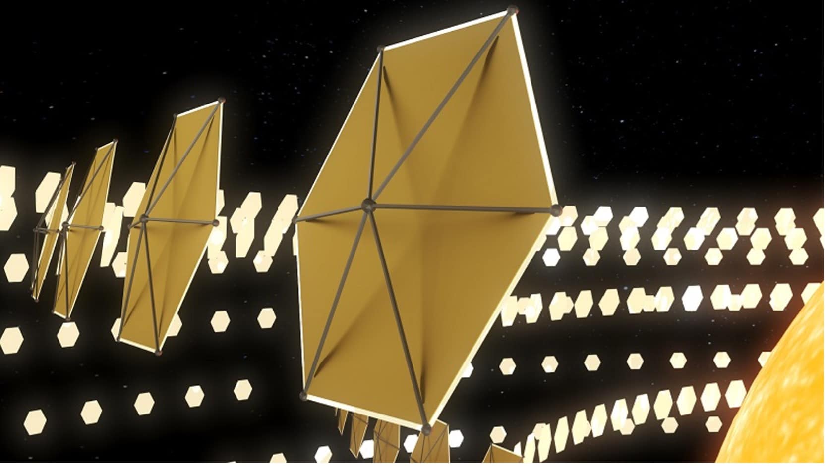 Modello 3D di un possibile design di un pannello solare. Credits: aicrovision.artstation.com