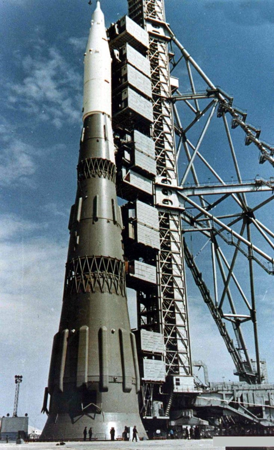 Il razzo sovietico N-1. Credits: National Reconnaissance Office